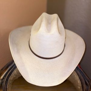 7X Atwood straw cowboy hat size 7 1/4